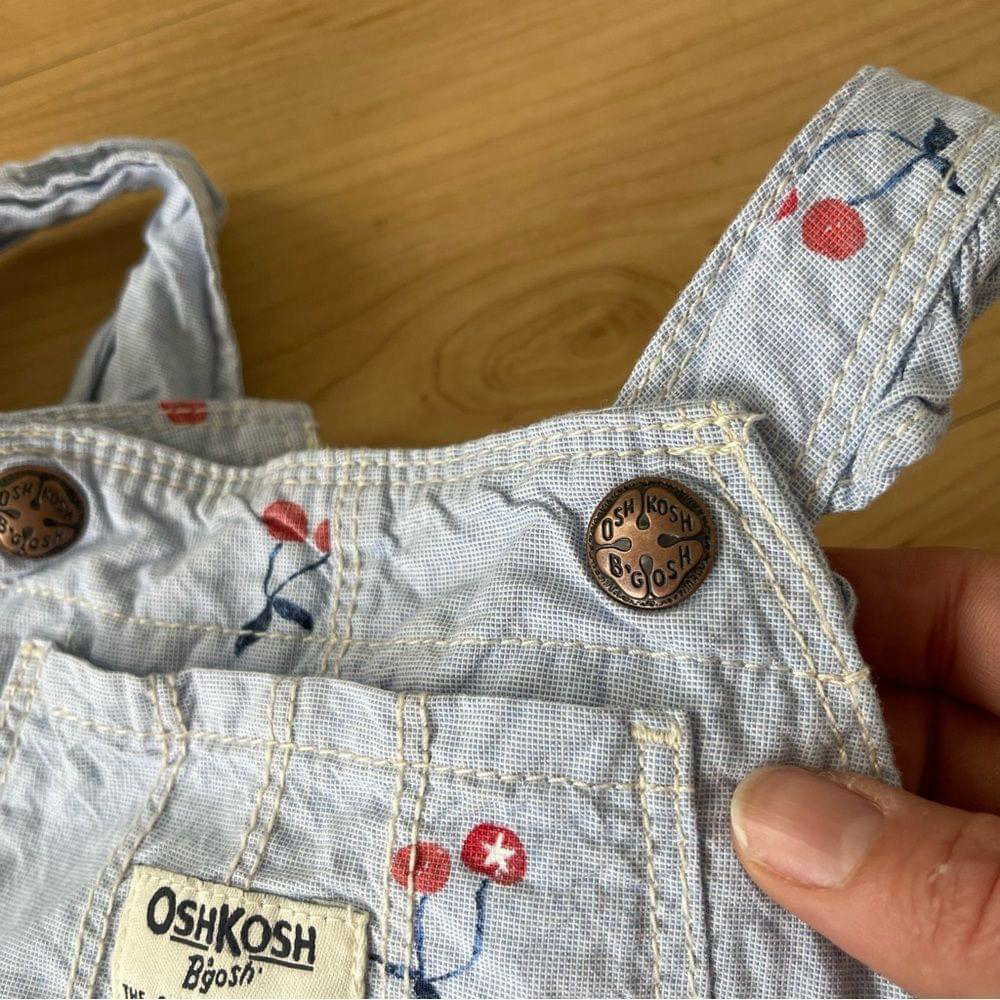 Baby OshKosh B'Gosh Girl's Denim Cherry Overall Dress Size 3T - Picture 10 of 10
